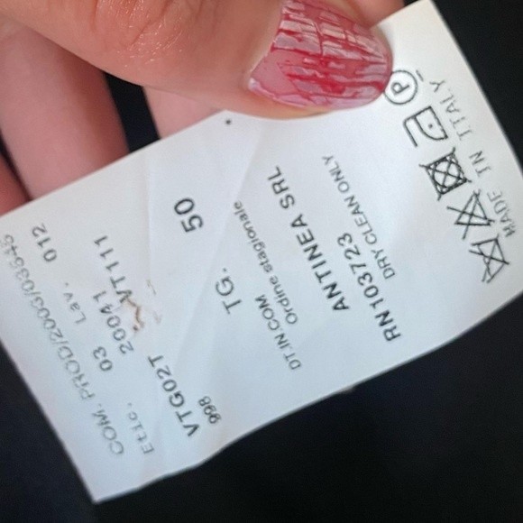 Armani Collezioni Black Twill Wool Peplum Jacket - Picture 7 of 10